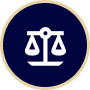 Here's an alt tag for the image: Scales of justice symbol.